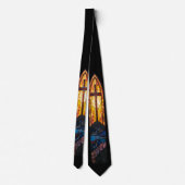 Christian Stained-Glass Cross Tie ネクタイ (裏面)