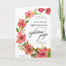 Christian Sympathy Card - Crown of Righteousness カード