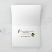 Christian Thank you for Service Personalize Name カード (内部)