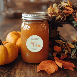 Christian Thanksgiving Bible Verse | Favor Custom  ラウンドシール