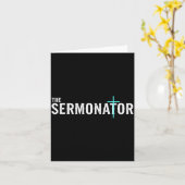 Christian The Sermonator - Pastor &amp; Preacher C カード (黄色い花)