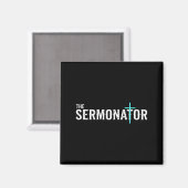 Christian The Sermonator - Pastor &amp; Preacher C マグネット (正面/裏面)
