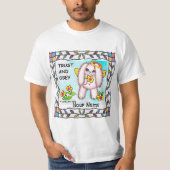 Christian trust god bunny tシャツ (正面)