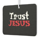 Christian ‘Trust JESUS’ Red Black White カーエアーフレッシュナー (左)