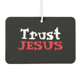 Christian ‘Trust JESUS’ Red Black White カーエアーフレッシュナー