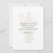 Christian Two Become One Watercolor 招待状 (裏面)