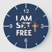 Christian Typography Wall Clock ラージ壁時計 (正面)