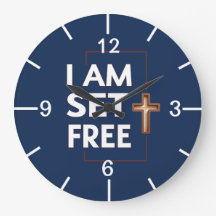 Christian Typography Wall Clock