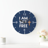 Christian Typography Wall Clock ラージ壁時計 (ホーム)
