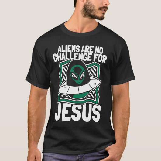 Christian Ufo Catholic Religion  Christianity Alie Tシャツ (正面)