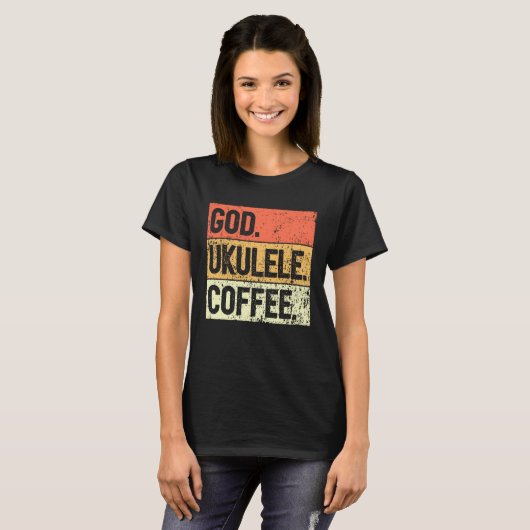 Christian Ukulele Player Worship Ukulele Church Uk Tシャツ (正面フル)