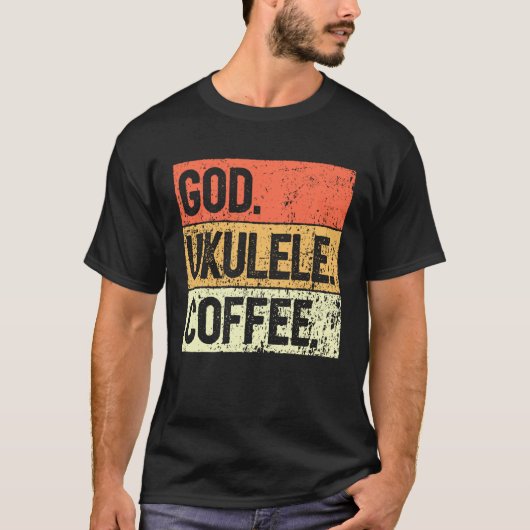 Christian Ukulele Player Worship Ukulele Church Uk Tシャツ (正面)