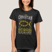 Christian Under Construction Christian Fish Ichthy Tシャツ (正面)