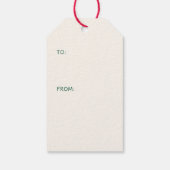 Christian Verse Peace on Earth Hand Drawn Wreath  ギフトタグ (裏面)