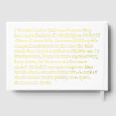 Christian Wedding Guest Book Customizeable  ゲストブック (裏面)