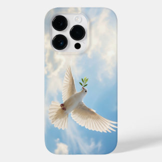 Christian White Dove with Olive Sky iPhone Case Case-Mate iPhone 14 Proケース