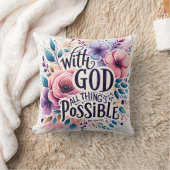 Christian - With God All Things are Possible クッション (ブランケット)