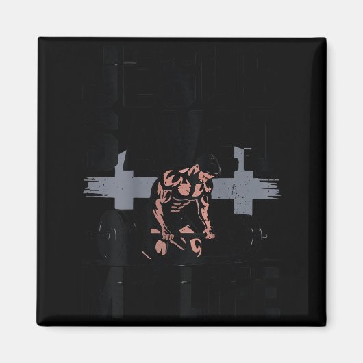 Christian Workout Jesus Christ Saved My Life Gym G マグネット (正面)