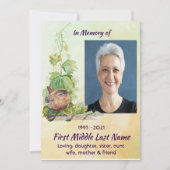 Christian Wren Bird Vineyard Celebration of Life 招待状 (正面)