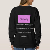 Christianality defined on the back long sleeve T スウェットシャツ (裏面)