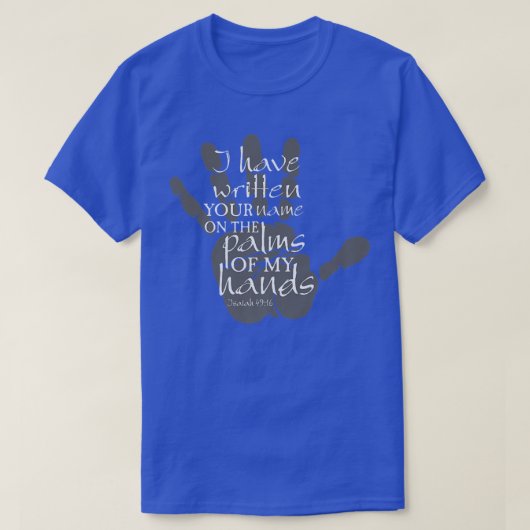 ChristianIsaiah 4916手のひら Tシャツ (デザイン正面)
