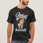 Christianity Jesus Christ Prayer Jesus Devotee Fai Tシャツ (正面)