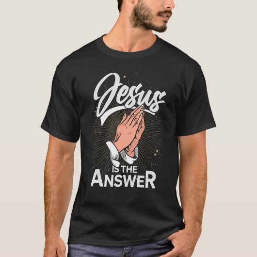 Christianity Jesus Christ Prayer Jesus Devotee Fai Tシャツ (正面)