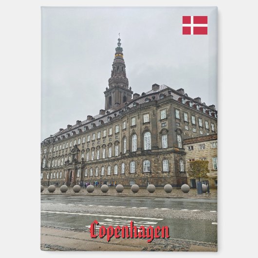 Christiansborg Palace in Copenhagen, travel マグネット (正面)