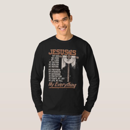 Christiany Faith Jesus Christ Savior Jesus Devotee Tシャツ (正面フル)
