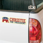 CHRISTIE 2016の共和党のバンパー- .PNG バンパーステッカー (トラック上)