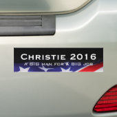 CHRISTIE 2016の大きい人の大きい仕事のバンパーステッカー バンパーステッカー (車上)