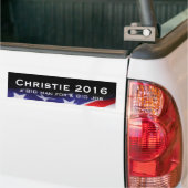 CHRISTIE 2016の大きい人の大きい仕事のバンパーステッカー バンパーステッカー (トラック上)