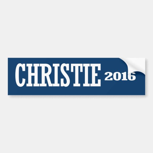 CHRISTIE 2016年 バンパーステッカー (正面)