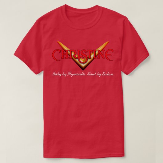 CHRISTINEバッジ Tシャツ (デザイン正面)