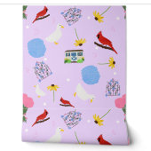 Christine's Garden Cottagecore lilac 壁紙 (ほどく)