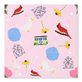 Christine's Garden Cottagecore pink 壁紙 (正面)