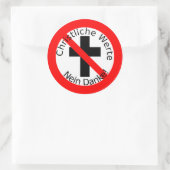 Christliche Werte — Nein Danke! ラウンドシール (バッグ)