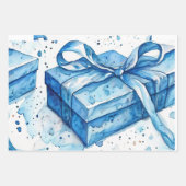 Christmaラッピング紙フラットシートセット3 ラッピングペーパーシート (正面3)