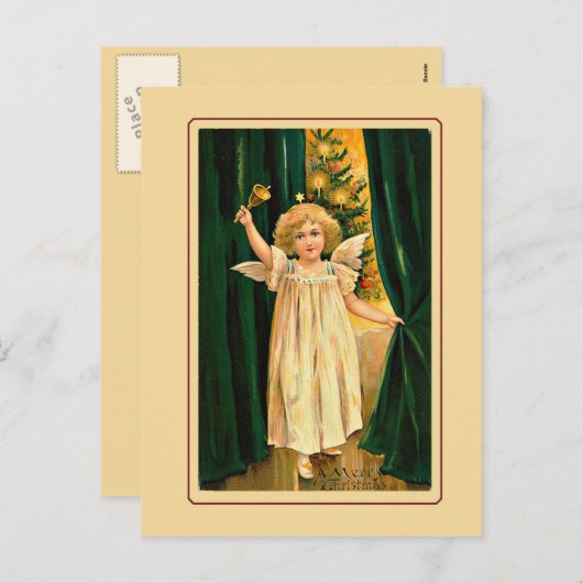 Christmaヴィンテージリトルエンジェルを発表 シーズンポストカード (正面/裏面)