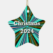 Christma 2024 （単語を変更） セラミックオーナメント (右)