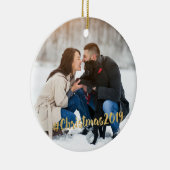 #Christmasの2019年の写真のオーナメント セラミックオーナメント (右)