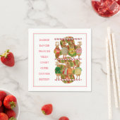 CHRISTMASトナカイ標準カクテル紙ナプキンス スタンダードカクテルナプキン (インサイチュ)