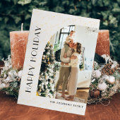 Christmasミニマル Photo Collage What a Year シーズンカード