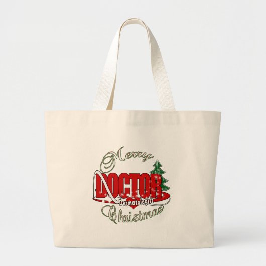 CHRISTMAS博士のDermatologist ラージトートバッグ (正面)