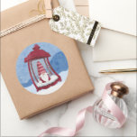 Christmas格言inランタンステッカー ラウンドシール<br><div class="desc">ランタンの可愛いクリスマス格言。</div>