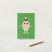 Christmas おもしろい Egg Post it notes Pad ポストイット (デスク上)