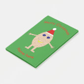 Christmas おもしろい Egg Post it notes Pad ポストイット (アングル)
