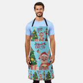 christmas エプロン (着用した状態)