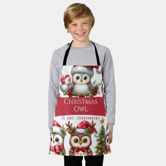 Christmas エプロン (着用した状態)