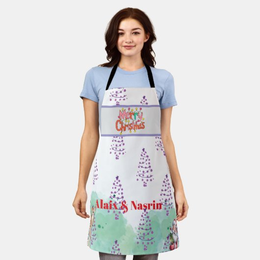 Christmas  エプロン (着用した状態)